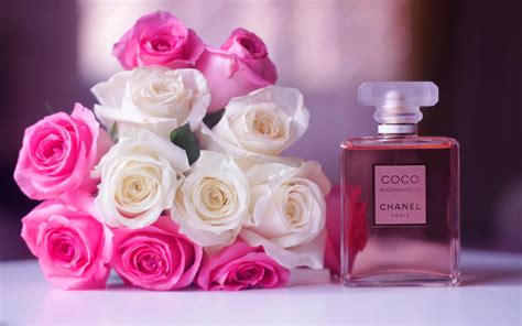 chanel perfume with roses